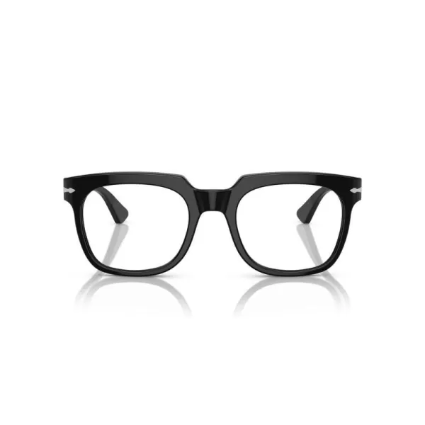 Persol Po3325v Square Prescription Eyewear FramesBlackDemo Lens