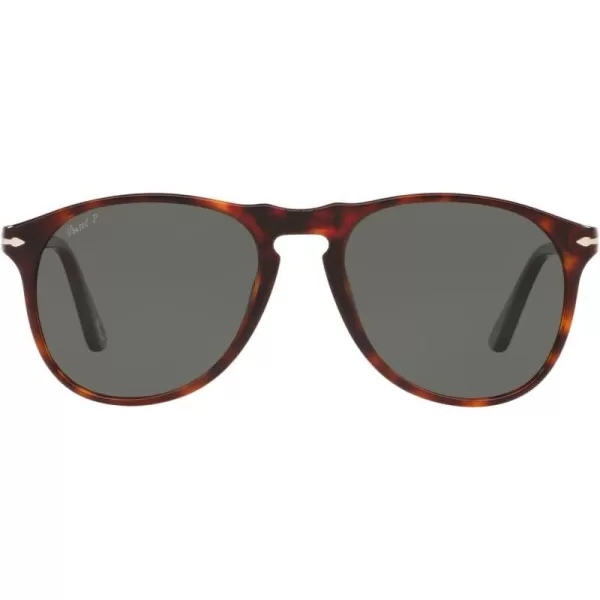 Persol Po9649s Aviator SunglassesHavanaGreen Polarized