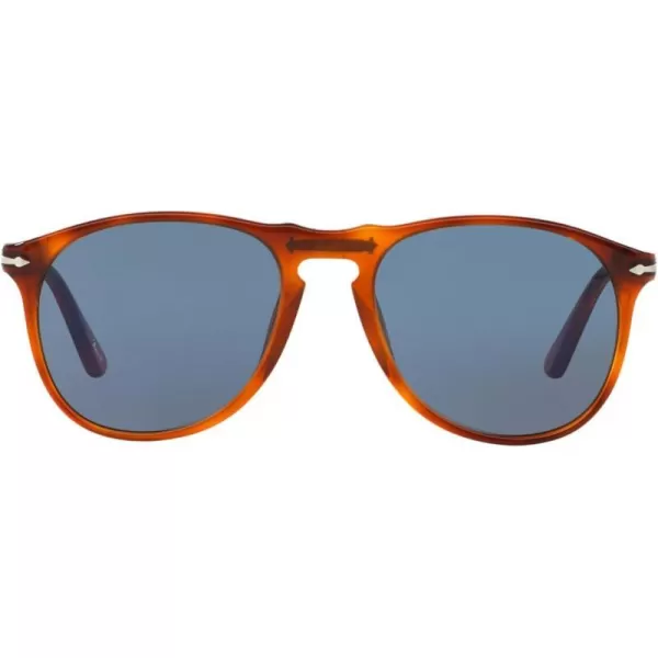 Persol Po9649s Aviator SunglassesTerra Di SienaLight Blue