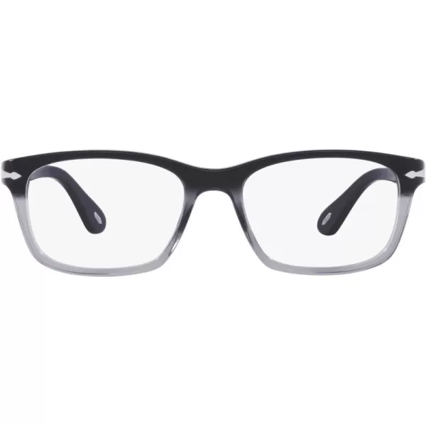 Persol Womens Po3012v Square Prescription Eyewear FramesBlack SmokeDemo Lens