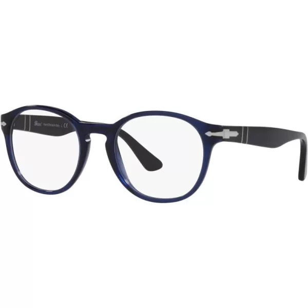 Persol Womens Po3284v Round Prescription Eyewear FramesBlueDemo Lens