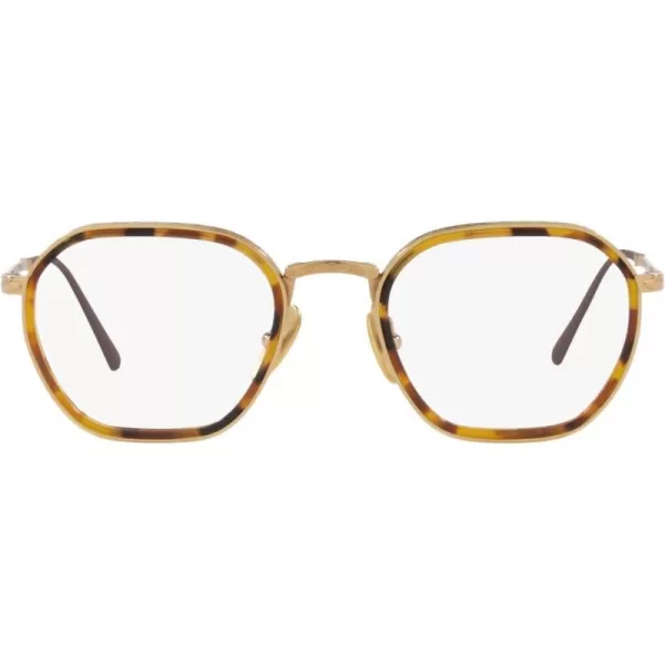 Persol Womens Po5013vt Round Prescription Eyewear FramesGoldDemo Lens