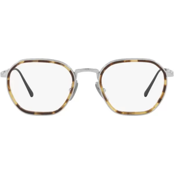 Persol Womens Po5013vt Round Prescription Eyewear FramesSilverDemo Lens