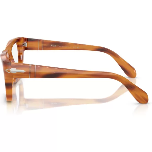 imagePersol Po0091v Square Prescription Eyewear FramesStriped BrownDemo Lens