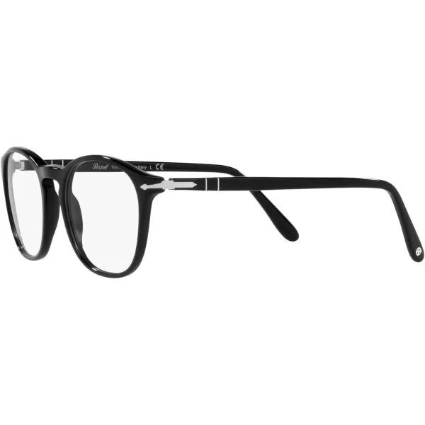 imagePersol Po3007v Square Prescription Eyewear FramesBlackSilverDemo Lens