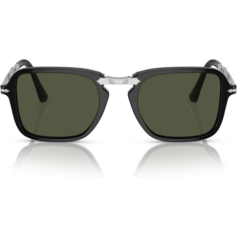 imagePersol Mens Po3330s Rectangular SunglassesBlackGreen