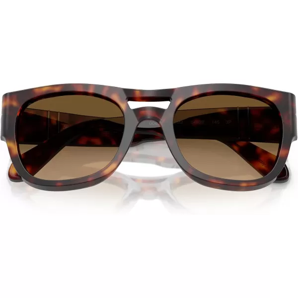 imagePersol Po0064s Square SunglassesHavanaBrown Gradient Brown Polarized