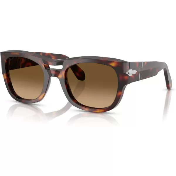 imagePersol Po0064s Square SunglassesHavanaBrown Gradient Brown Polarized