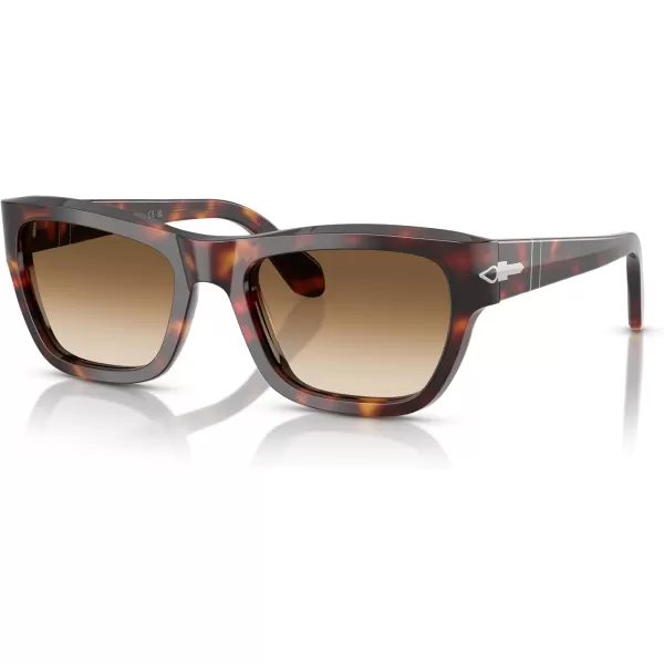 imagePersol Po0091s Butterfly SunglassesHavanaClear Gradient Brown