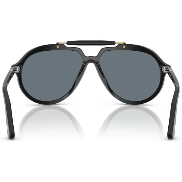 imagePersol Po0202s Square SunglassesBlackDark Blue Polarized