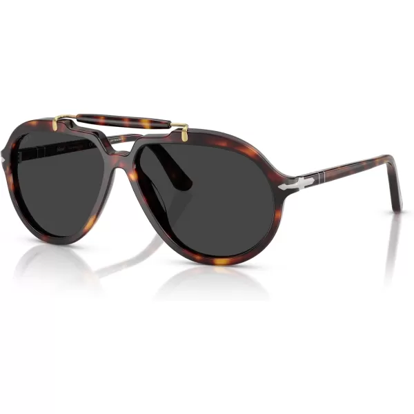 imagePersol Po0202s Square SunglassesHavanaPolarized Black