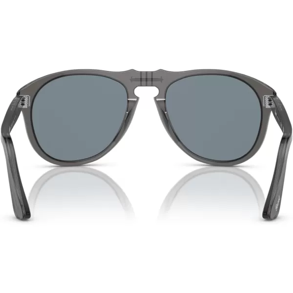 imagePersol Po0649 Aviator SunglassesTransparent GreyBlue