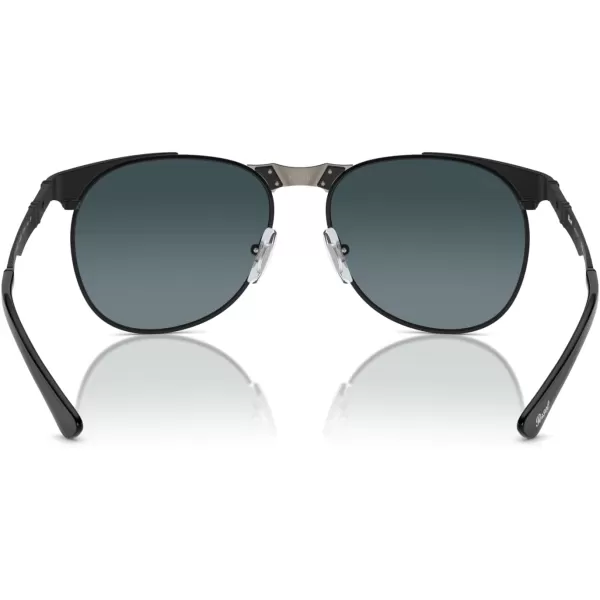 imagePersol Po1016s Aviator SunglassesBlackPolarized Dark Blue Gradient Light Blue