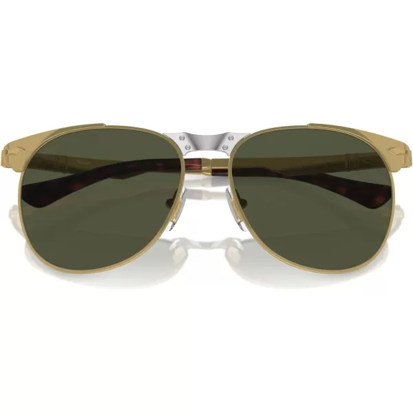 imagePersol Po1016s Aviator SunglassesGoldGreen