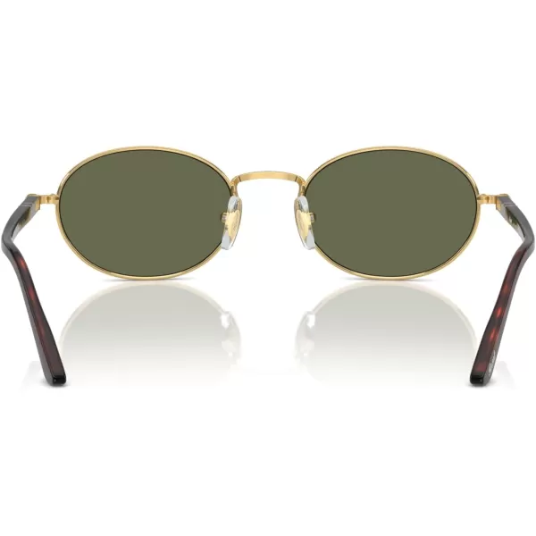 imagePersol Po1018s Ida Oval SunglassesGoldPolarized Green