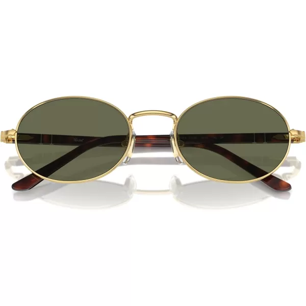 imagePersol Po1018s Ida Oval SunglassesGoldPolarized Green