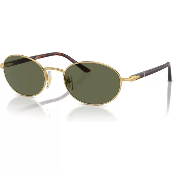 imagePersol Po1018s Ida Oval SunglassesGoldPolarized Green