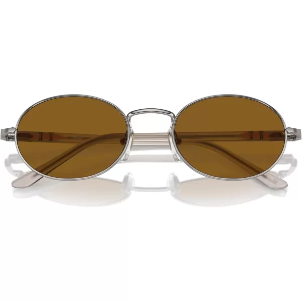 imagePersol Po1018s Ida Oval SunglassesGunmetalBrown