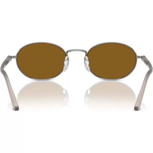 imagePersol Po1018s Ida Oval SunglassesGunmetalBrown