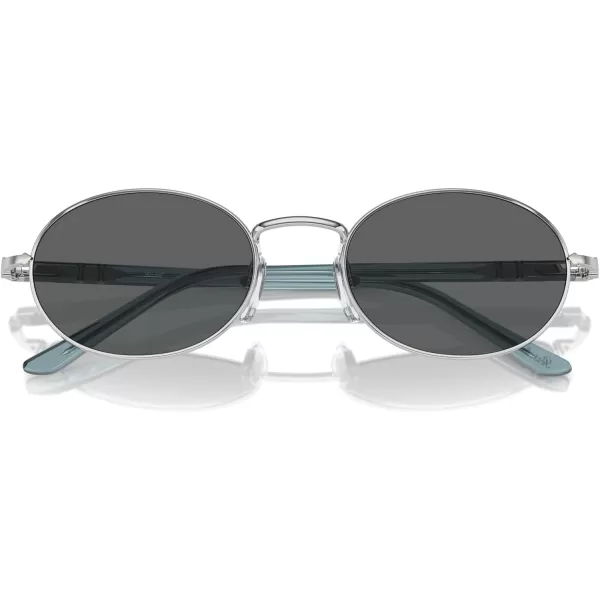 imagePersol Po1018s Ida Oval SunglassesSilverDark Grey