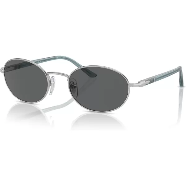 imagePersol Po1018s Ida Oval SunglassesSilverDark Grey