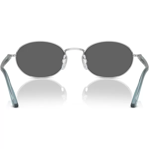 imagePersol Po1018s Ida Oval SunglassesSilverDark Grey