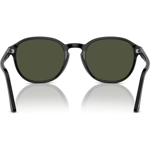 imagePersol Po3343s Round SunglassesBlackGreen