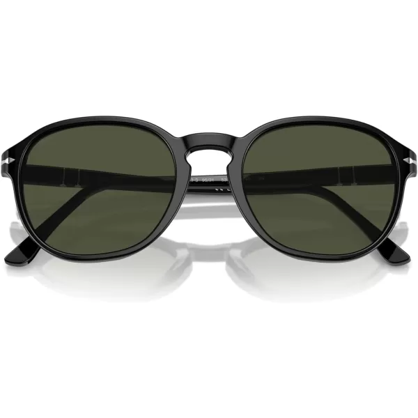 imagePersol Po3343s Round SunglassesBlackGreen