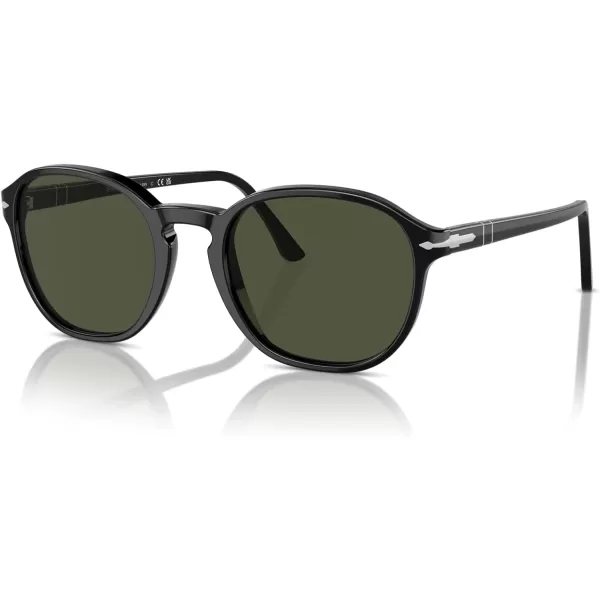 imagePersol Po3343s Round SunglassesBlackGreen