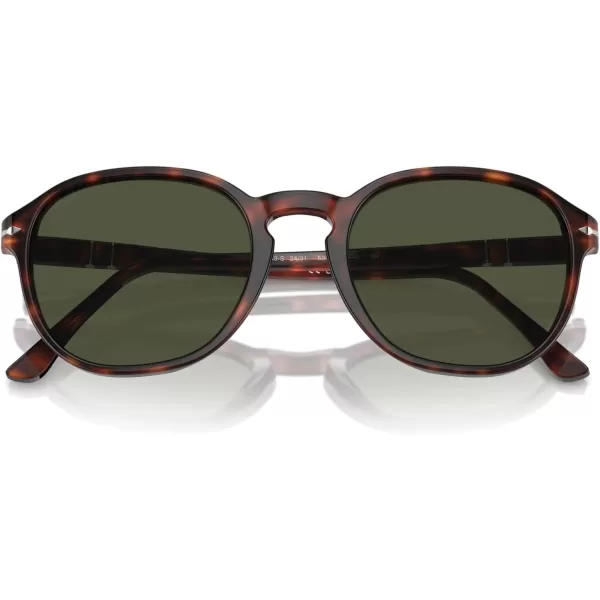 imagePersol Po3343s Round SunglassesHavanaGreen