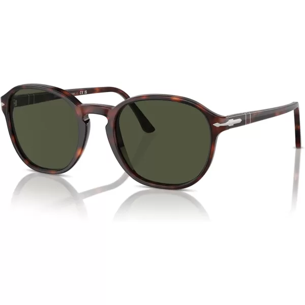 imagePersol Po3343s Round SunglassesHavanaGreen