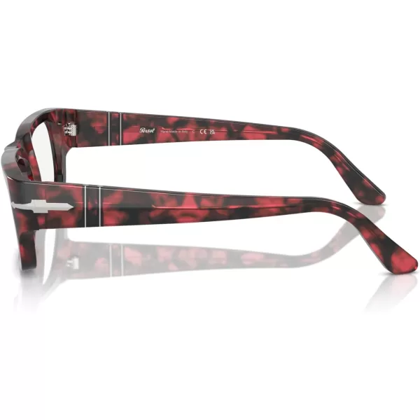 imagePersol Po3347v Rectangular SunglassesRed HavanaDemo Lens