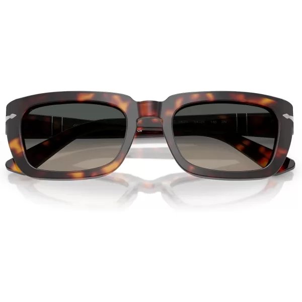 imagePersol Po3367s Square SunglassesHavanaLight Grey Gradient Dark Grey