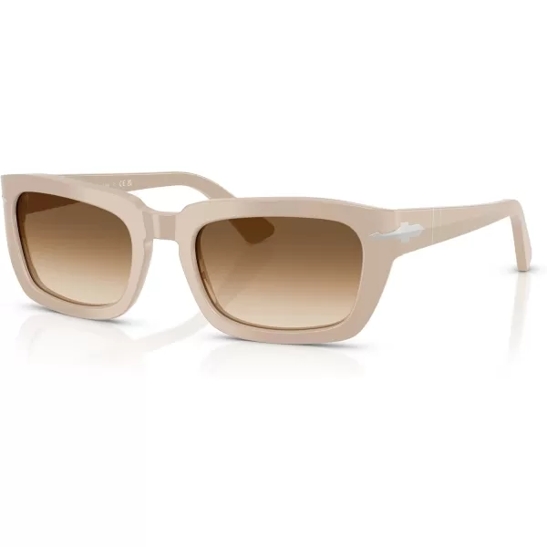 imagePersol Po3367s Square SunglassesSolid BeigeClear Gradient Brown