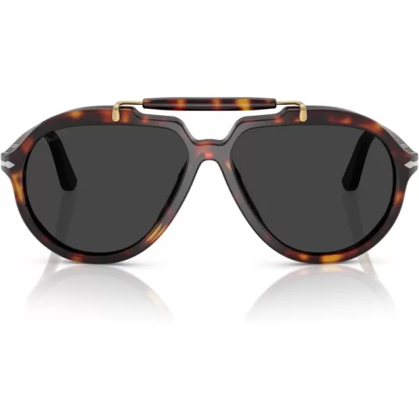 imagePersol Po0202s Square SunglassesHavanaPolarized Black