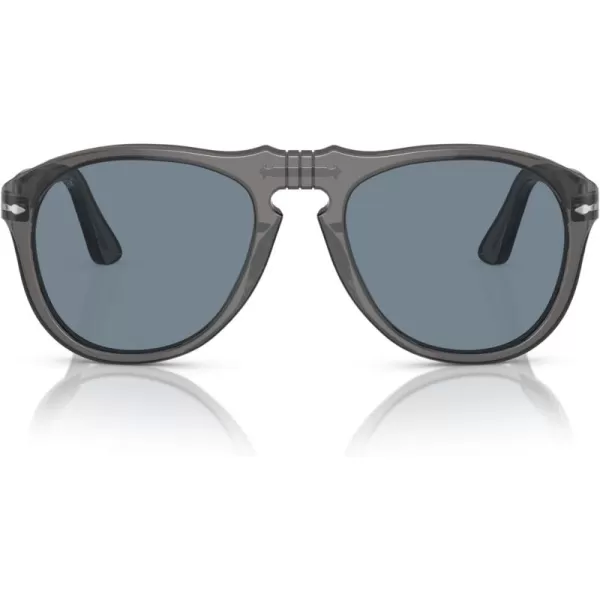 imagePersol Po0649 Aviator SunglassesTransparent GreyBlue