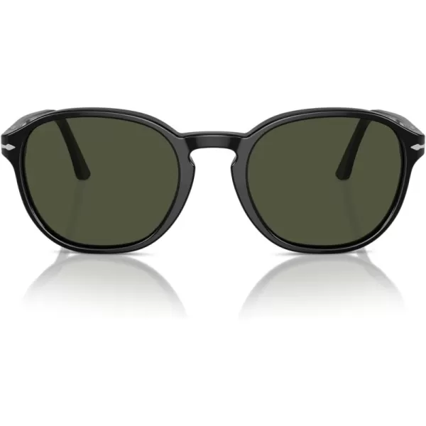 imagePersol Po3343s Round SunglassesBlackGreen