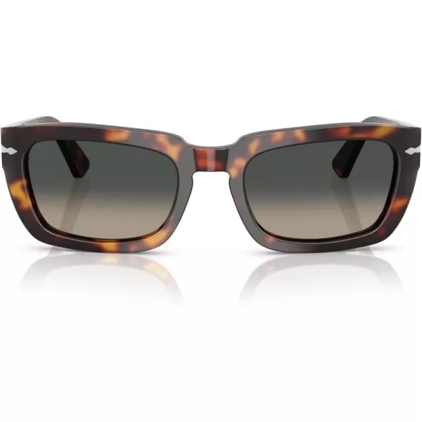 imagePersol Po3367s Square SunglassesHavanaLight Grey Gradient Dark Grey