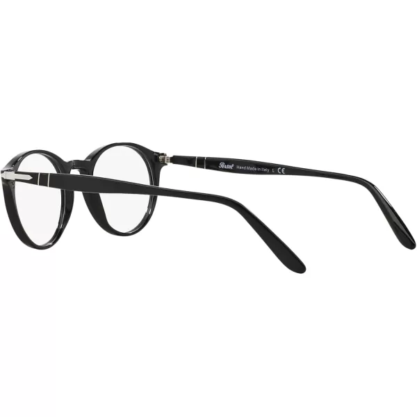 imagePersol Po3092v Round Prescription Eyewear FramesBlackDemo Lens