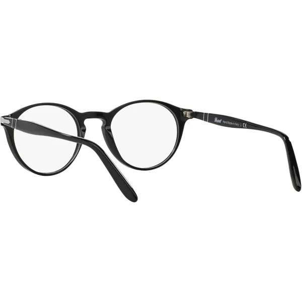 imagePersol Po3092v Round Prescription Eyewear FramesBlackDemo Lens