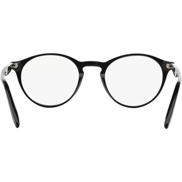 imagePersol Po3092v Round Prescription Eyewear FramesBlackDemo Lens