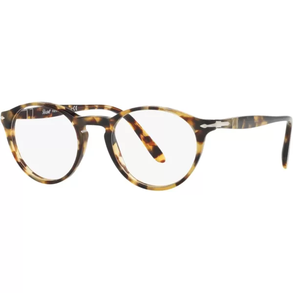imagePersol Po3092v Round Prescription Eyewear FramesBrownBeige TortoiseDemo Lens