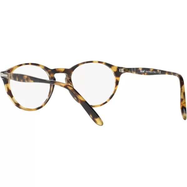 imagePersol Po3092v Round Prescription Eyewear FramesBrownBeige TortoiseDemo Lens