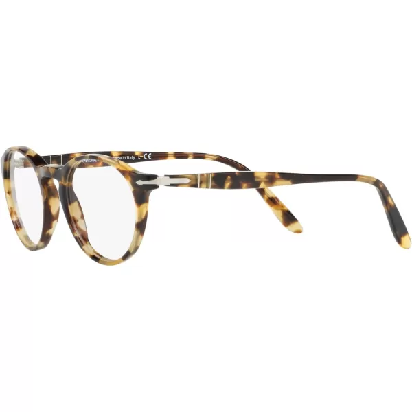 imagePersol Po3092v Round Prescription Eyewear FramesBrownBeige TortoiseDemo Lens