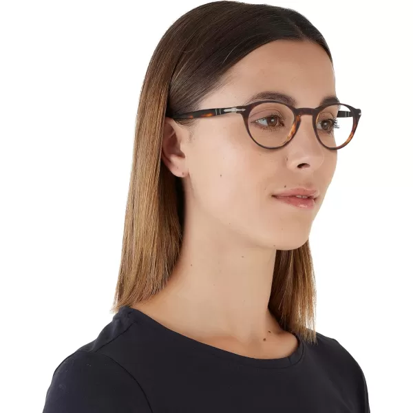 imagePersol Po3092v Round Prescription Eyewear FramesHavanaDemo Lens