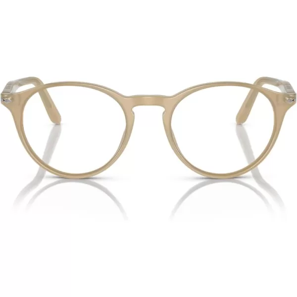 imagePersol Po3092v Round Prescription Eyewear FramesOpal BeigeDemo Lens