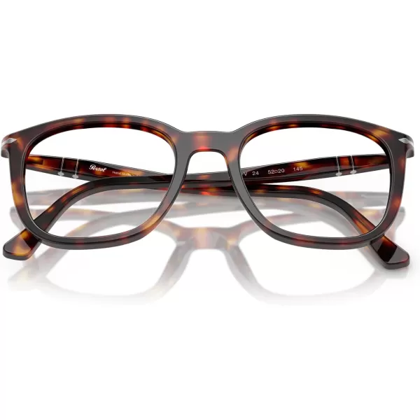 imagePersol Po3355v Square Prescription Eyewear FramesHavanaDemo Lens