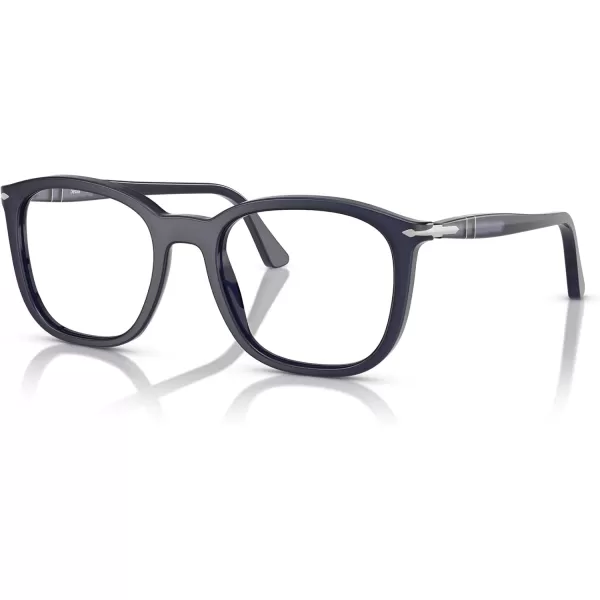 imagePersol Po3355v Square Prescription Eyewear FramesMilky Depths BlueDemo Lens