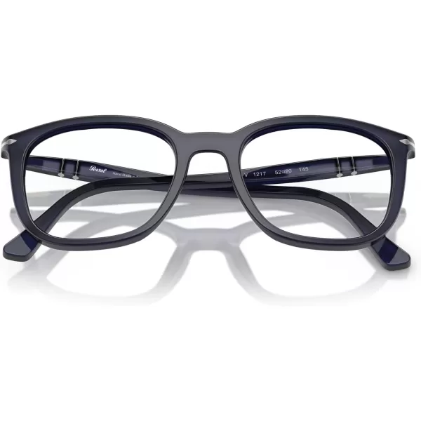 imagePersol Po3355v Square Prescription Eyewear FramesMilky Depths BlueDemo Lens