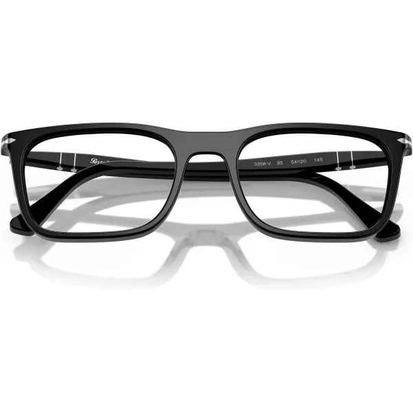 imagePersol Po3358v Rectangular Prescription Eyewear FramesBlackDemo Lens